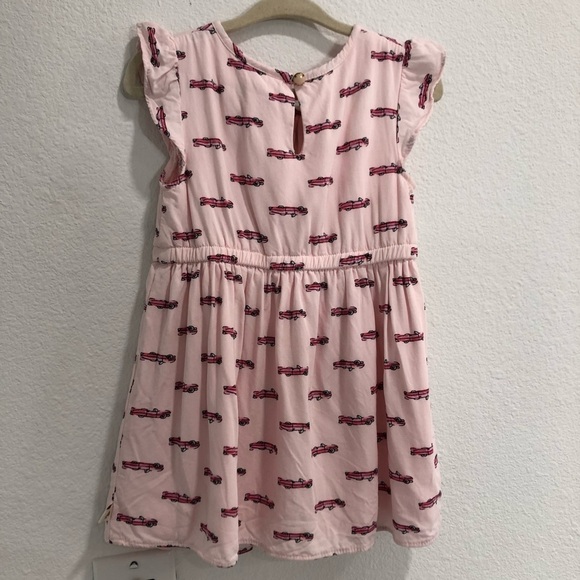 kate spade • pink infant hot rod car print dress - Picture 5 of 15
